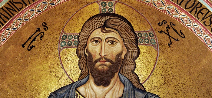 Christos Pantocrator (kristur almttugur), msakmynd  dmkirkjunni  Cefal  Sikiley.